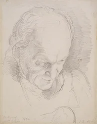 Portrait of William Blake Leaning Forward, 1820